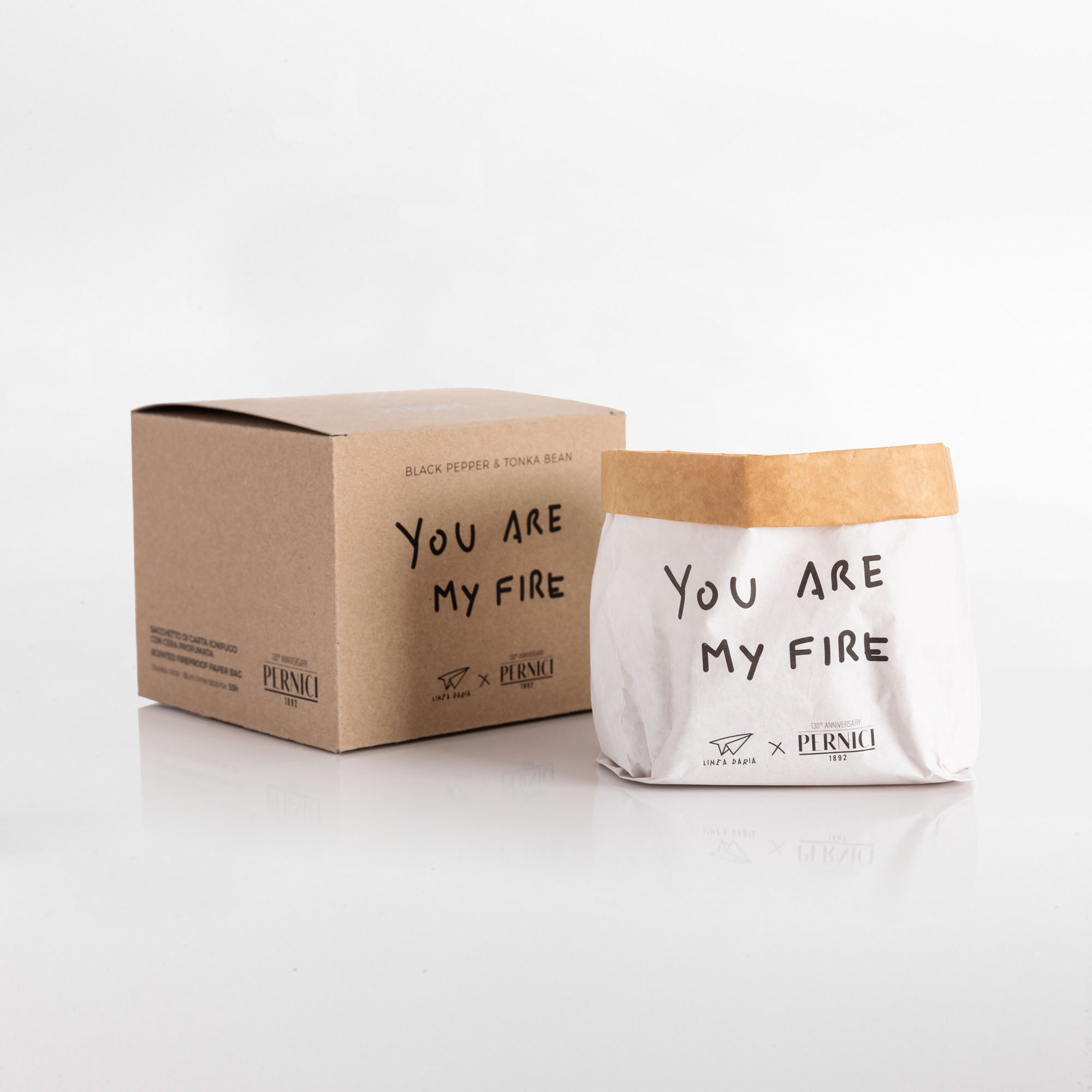 Pernici – Candela Pensieri Stropicciati – You Are My Fire – Black Pepper & Tonka Bean