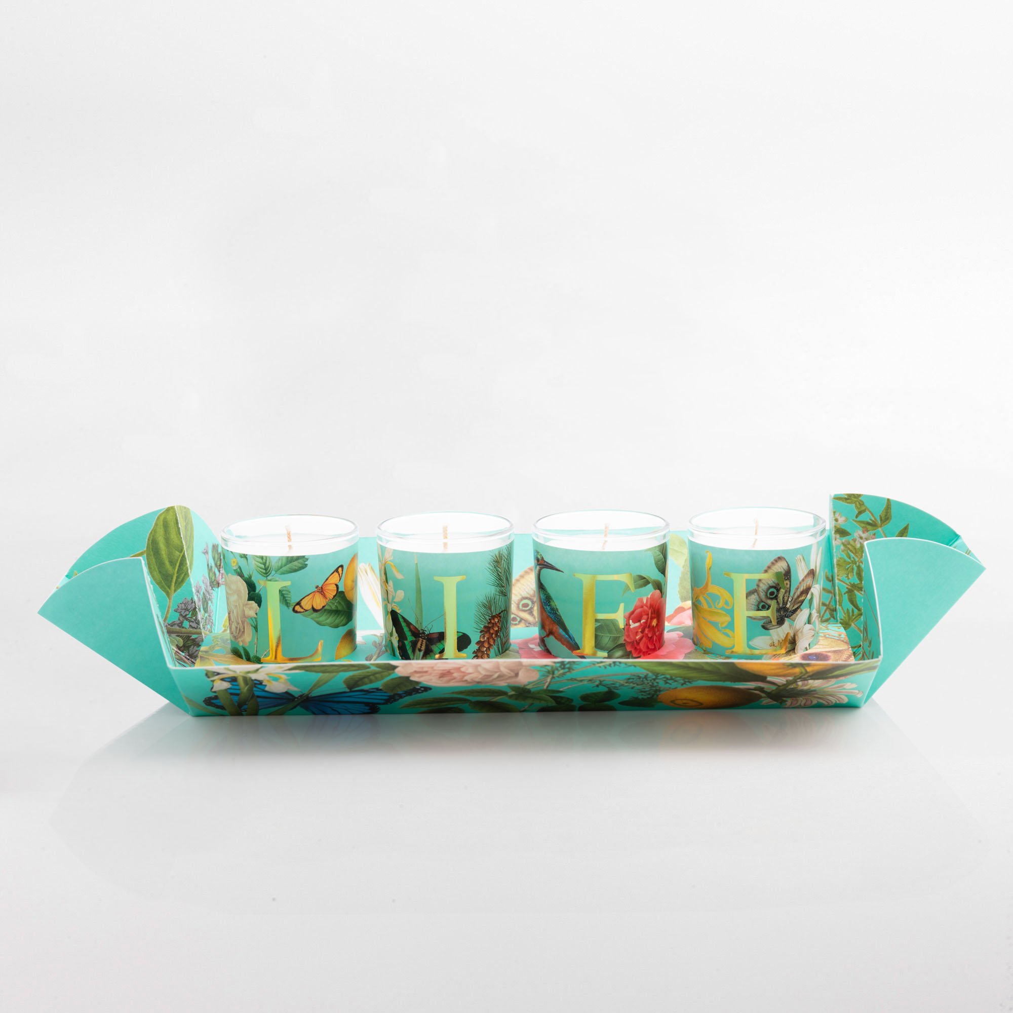 Capsule Collection – Pernici, Set di 4 Candele Life